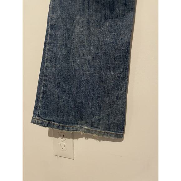 Refuge Jeans Blue Bootcut Low-Rize Stretch 5 Denim Size 13 - Picture 10 of 10